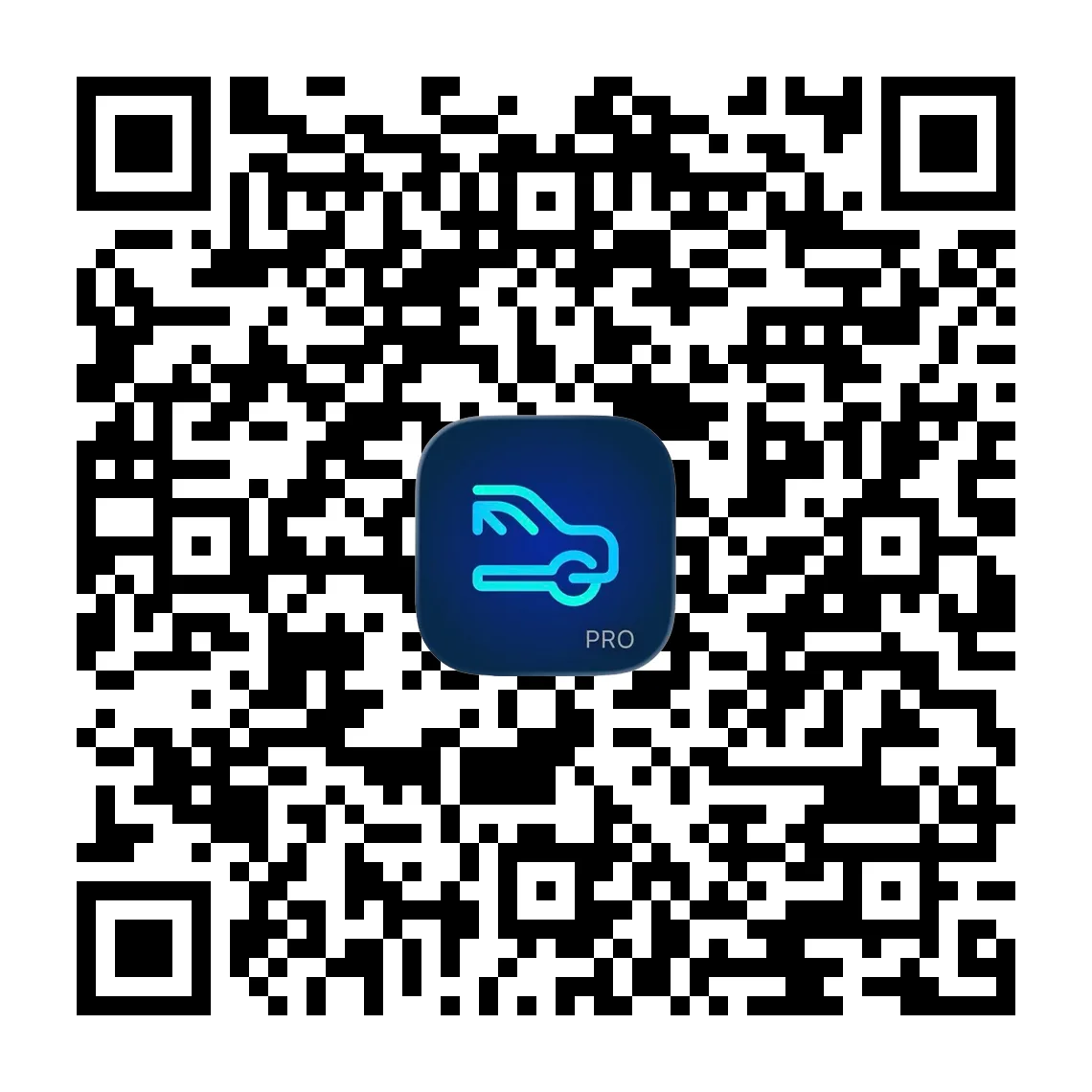 QR Code para baixar o app Garage Pro no Google Play